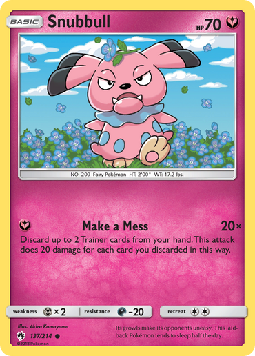 Snubbull (137/214) [Sun & Moon: Lost Thunder]