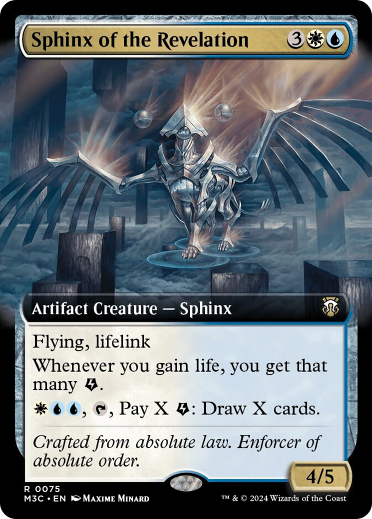 Sphinx of the Revelation (Extended Art) (Ripple Foil) [Modern Horizons 3 Commander] 