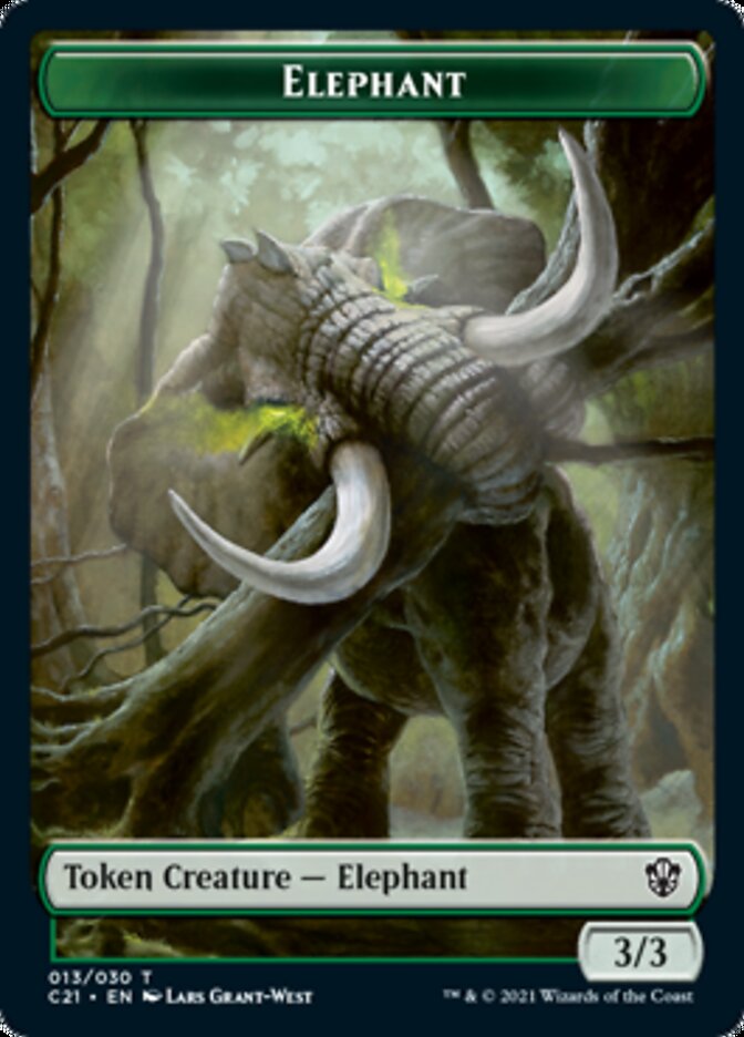 Frog Lizard // Elephant Double-Sided Token [Order 2021 Tokens] 