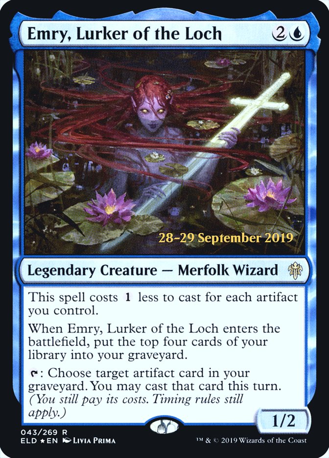 Emry, Lurker of the Loch [Throne of Eldraine Prerelease Promos] 