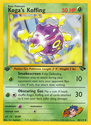Koga's Koffing (48/132) [Gym Challenge 1st Edition] 