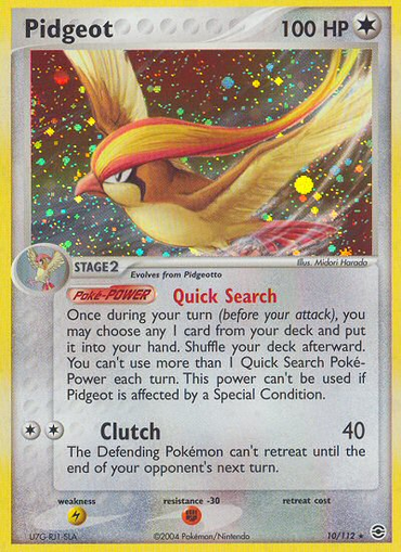 Pidgeot (10/112) [EX: FireRed &amp; LeafGreen] 