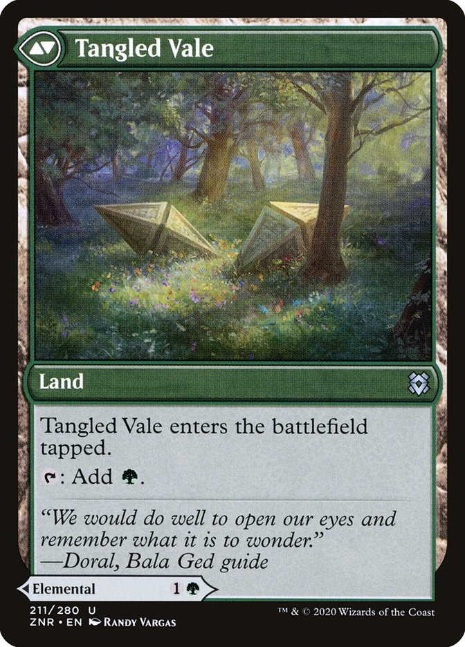 Tangled Florahedron // Tangled Vale [Zendikar Rising] 