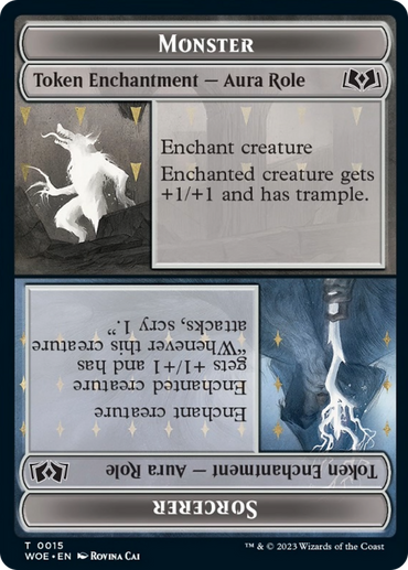 Monster Role // Sorcerer Role Token [Wilds of Eldraine Tokens]