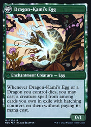 The Dragon-Kami Reborn // Dragon-Kami's Egg [Kamigawa: Neon Dynasty Prerelease Promos] 