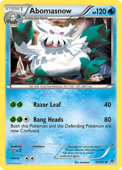 Abomasnow (26/101) [Black &amp; White: Plasma Blast] 