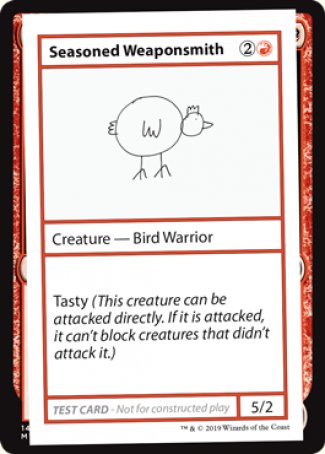 Seasoned Weaponsmith (2021 Edition) [Mystery Booster Playtest Cards] 