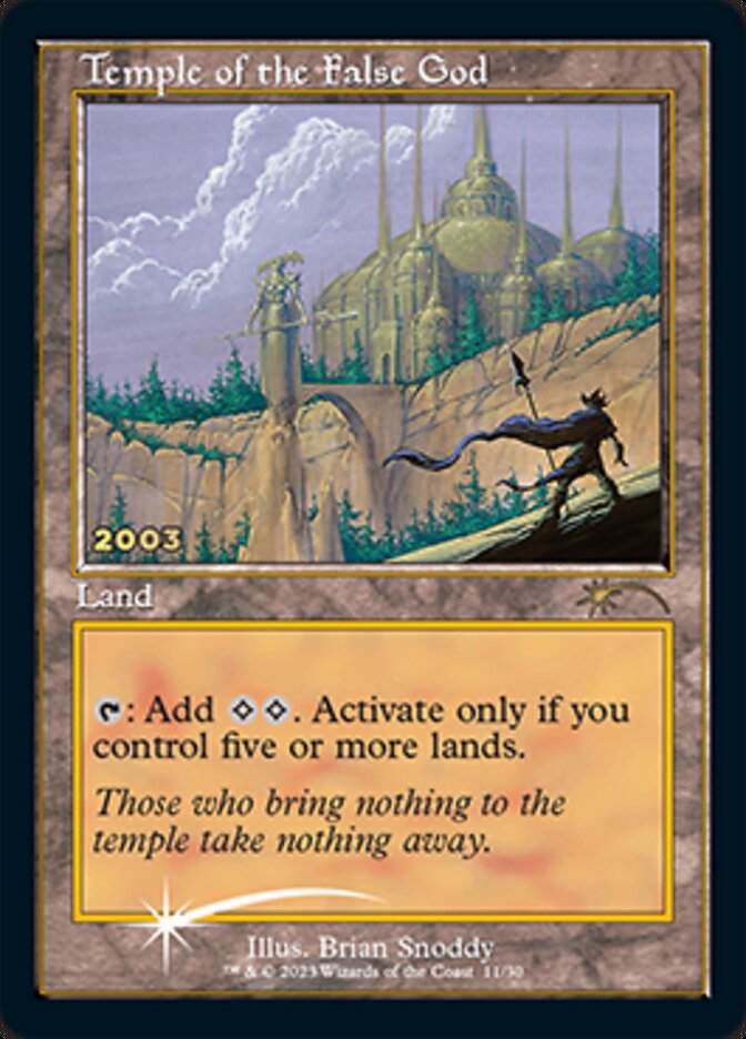 Temple of the False God [30th Anniversary Promos] 