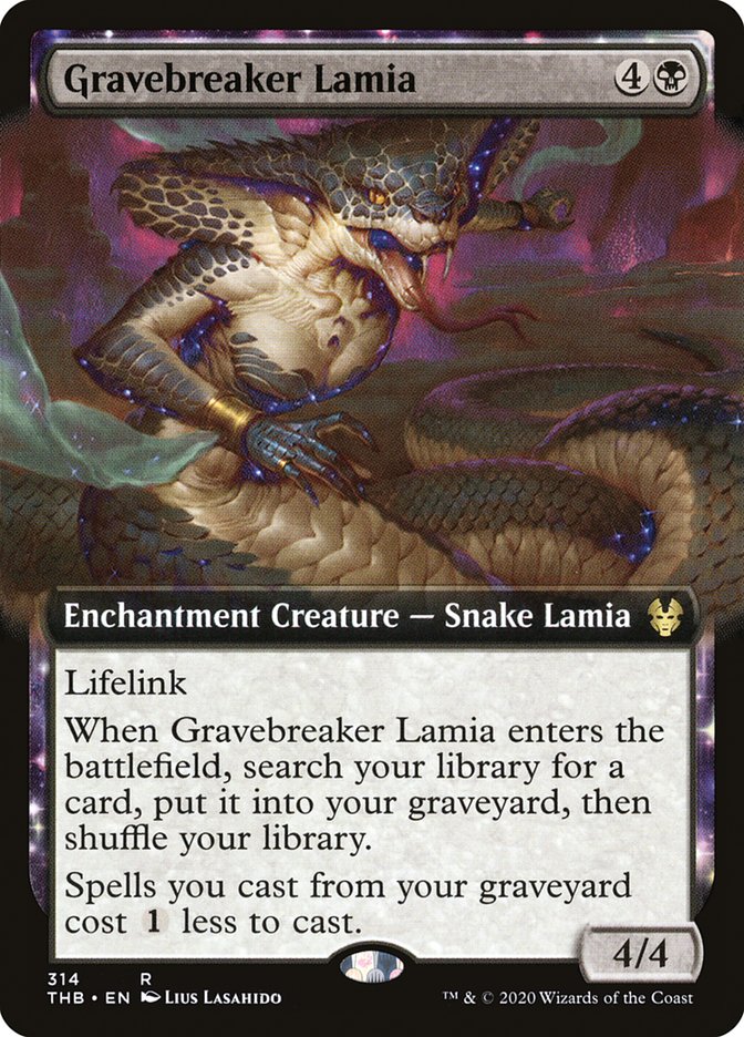 Gravebreaker Lamia (Extended Art) [Theros Beyond Death] 