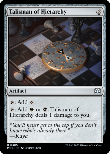 Talisman of Hierarchy [March of the Machine Commander] 