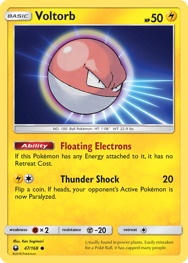 Voltorb (47/168) [Sun & Moon: Celestial Storm] 