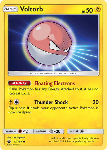 Voltorb (47/168) [Sun &amp; Moon: Celestial Storm] 