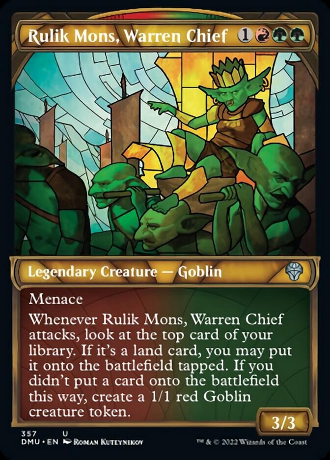 Rulik Mons, Warren Chief (Showcase Textured) [Dominaria United] 