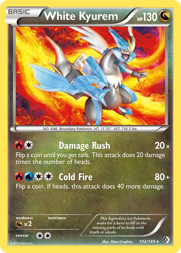 White Kyurem (102/149) (Theme Deck Exclusive) [Black & White: Boundaries Crossed] 