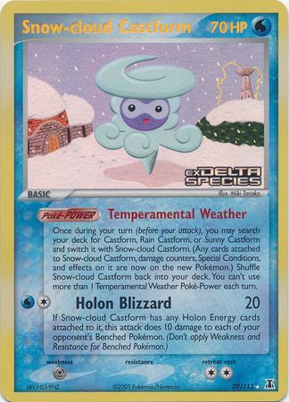 Snow-cloud Castform (29/113) (Stamped) [EX: Delta Species] 