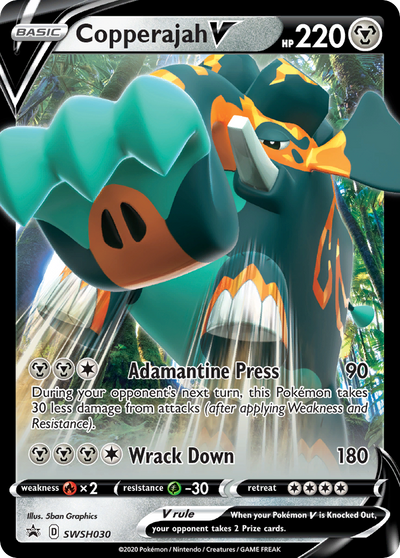 Copperajah V (SWSH030) (Jumbo Card) [Sword &amp; Shield: Black Star Promos] 