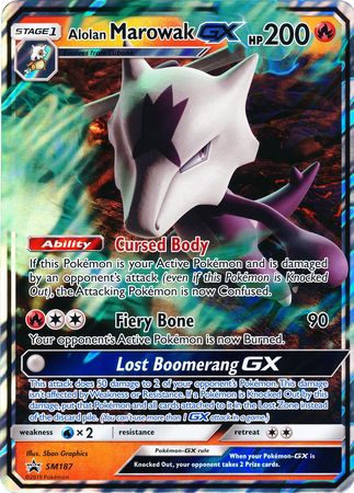 Alolan Marowak GX (SM187) (Jumbo Card) [Sun & Moon: Black Star Promos] 