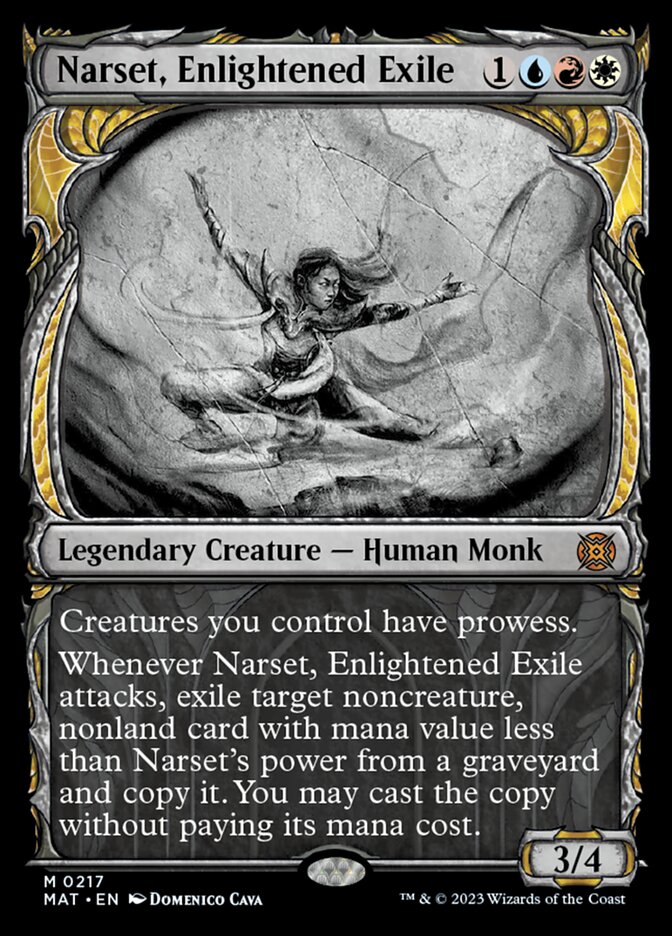 Narset, Enlightened Exile (Showcase Halo Foil) [March of the Machine: The Aftermath] 