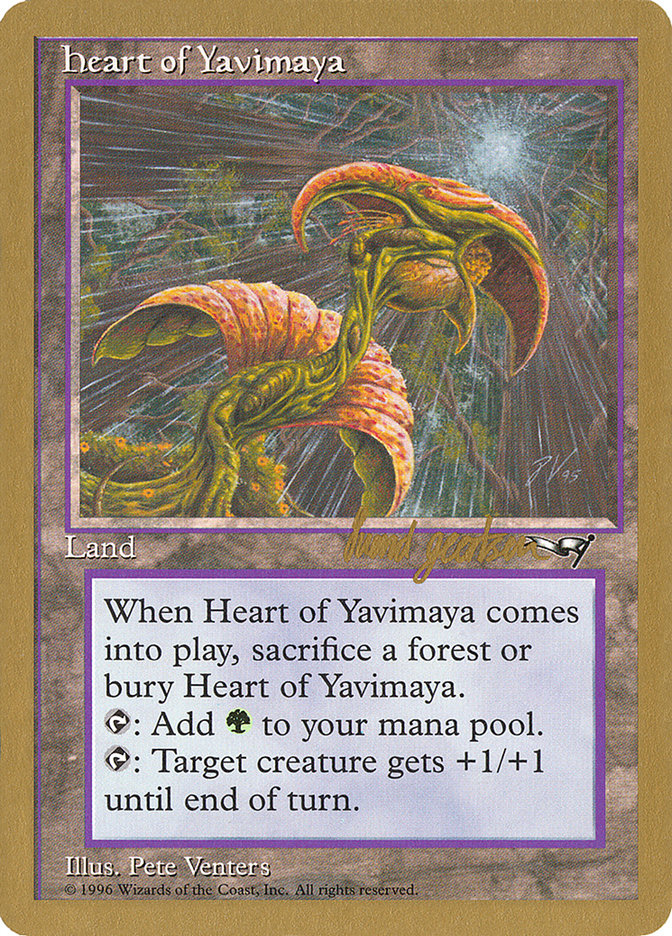 Heart of Yavimaya (Svend Geertsen) [World Championship Decks 1997] 