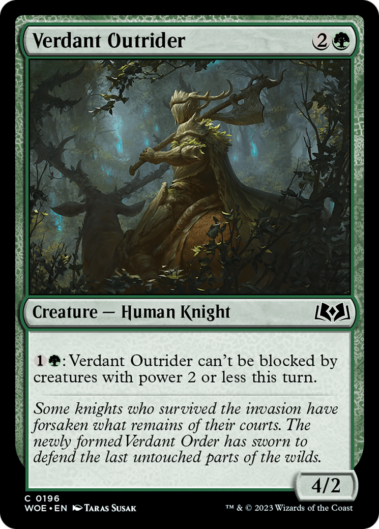 Verdant Outrider [Wilds of Eldraine] 