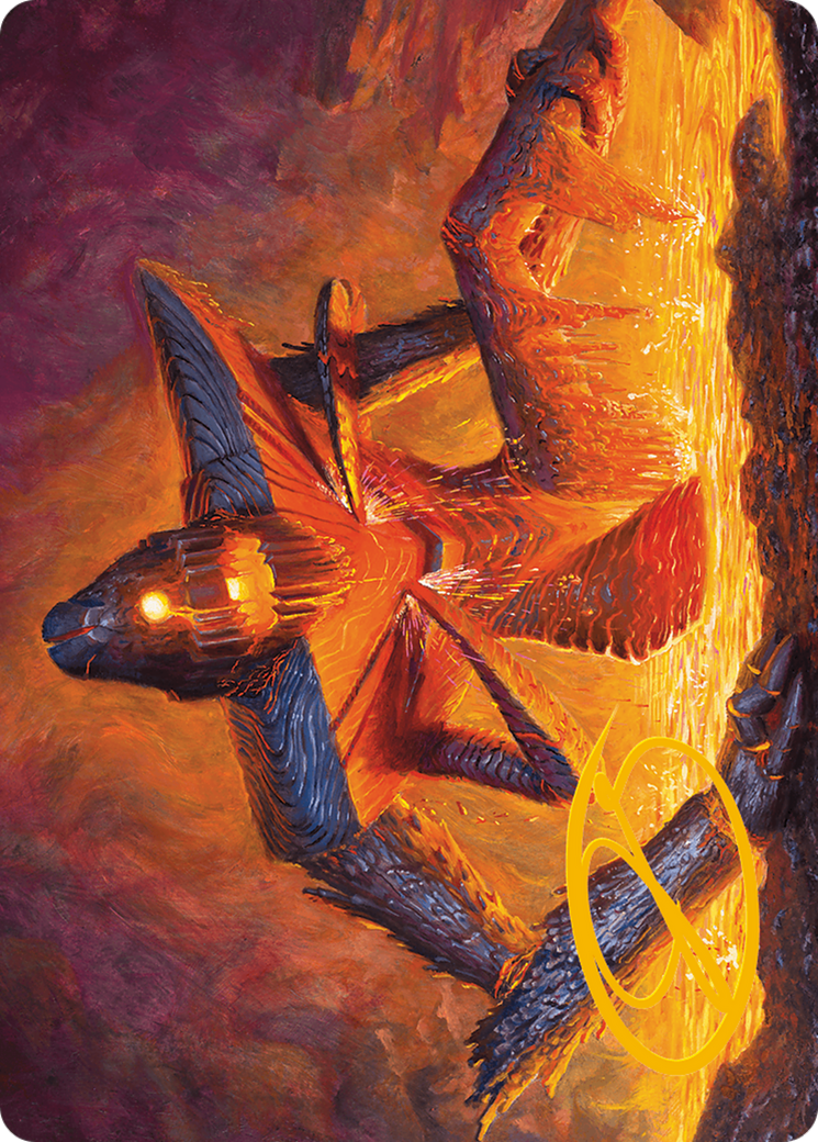 Molten Gatekeeper Art Card (Gold-Stamped Signature) [Modern Horizons 3 Art Series]