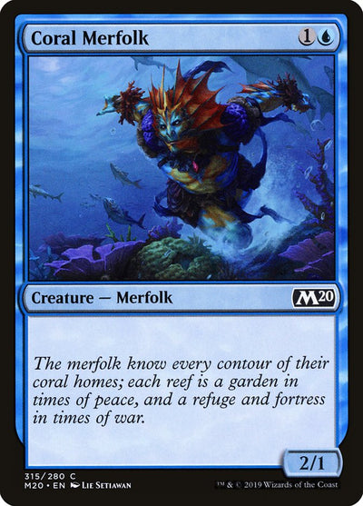 Coral Merfolk [Core Set 2020] 