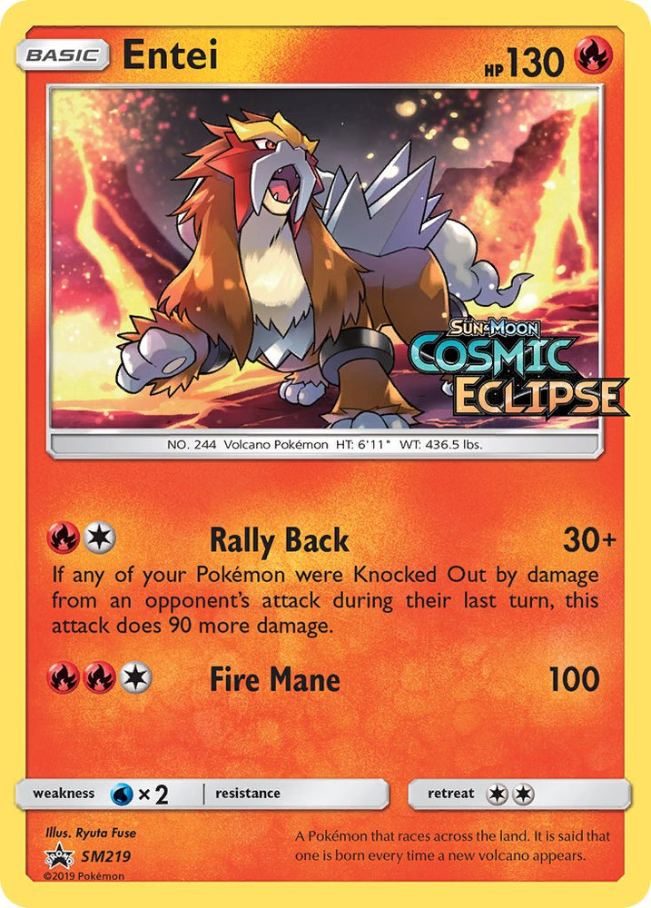 Entei (SM219) [Sun &amp; Moon: Black Star Promos] 