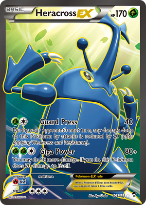 Heracross EX (105/111) [XY: Furious Fists] 
