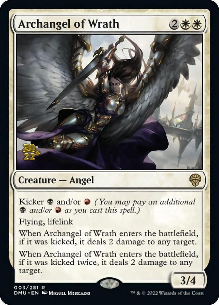 Archangel of Wrath [Dominaria United Prerelease Promos] 