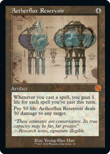 Aetherflux Reservoir (Retro Schematic) [The Brothers' War Retro Artifacts] 