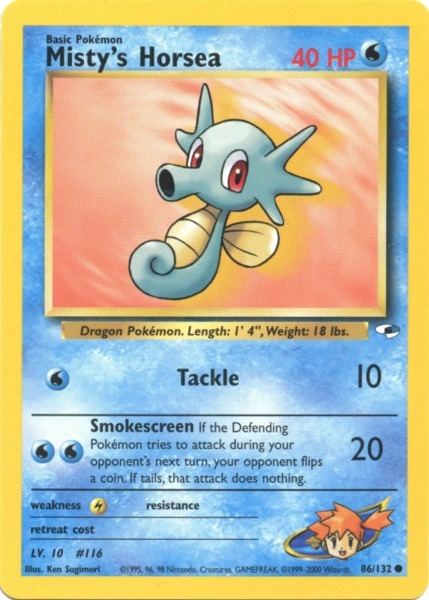 Misty's Horsea (86/132) [Gym Heroes Unlimited] 