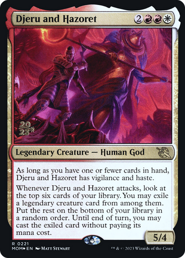 Djeru and Hazoret [March of the Machine Prerelease Promos]