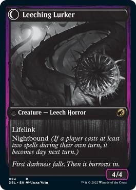 Curse of Leeches // Leeching Lurker [Innistrad: Double Feature] 