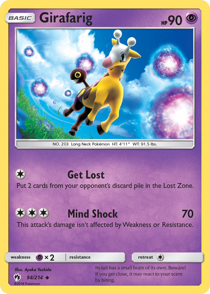 Girafarig (94/214) [Sun & Moon: Lost Thunder] 