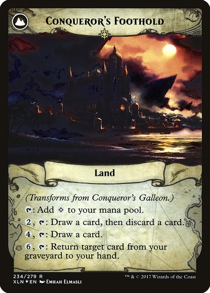 Conqueror's Galleon // Conqueror's Foothold [Ixalan Prerelease Promos] 