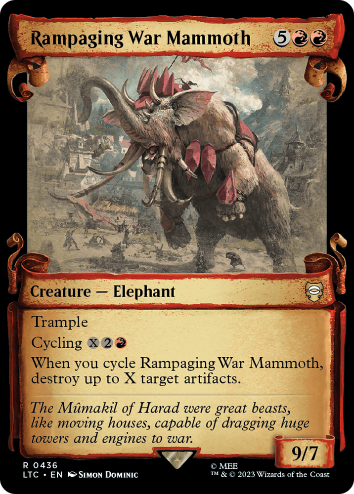 Rampaging War Mammoth [The Lord of the Rings: Tales of Middle-Earth Commander Showcase Scrolls] 