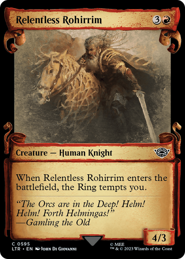 Relentless Rohirrim [The Lord of the Rings: Tales of Middle-Earth Showcase Scrolls] 