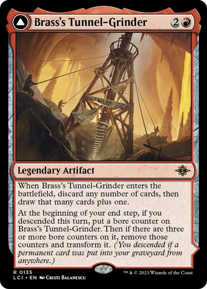 Brass's Tunnel-Grinder // Tecutlan, The Searing Rift [The Lost Caverns of Ixalan] 