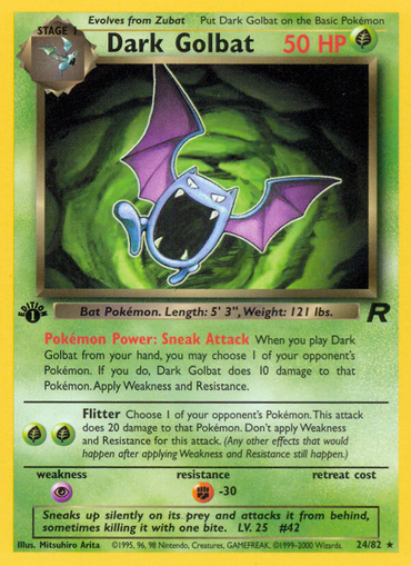 Dark Golbat (24/82) [Team Rocket 1st Edition]