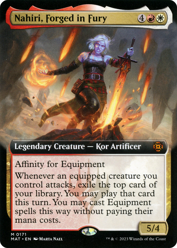 Nahiri, Forged in Fury (Extended Art) [March of the Machine: The Aftermath] 