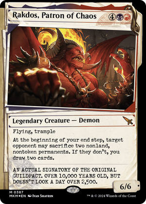 Rakdos, Patron of Chaos (Showcase) (Invisible Ink) [Murders at Karlov Manor] 