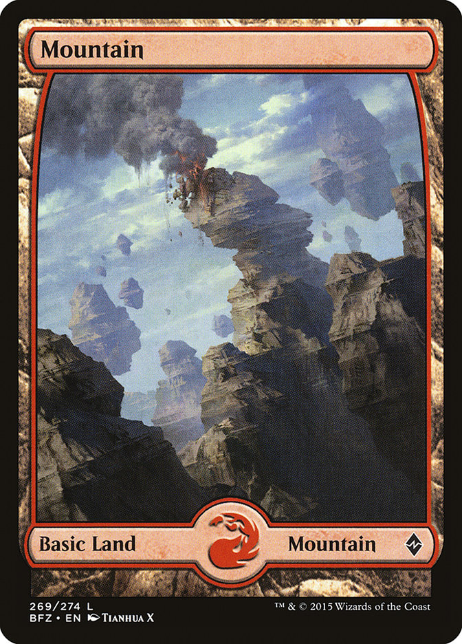 Mountain (269) (Full Art) [Battle for Zendikar] 