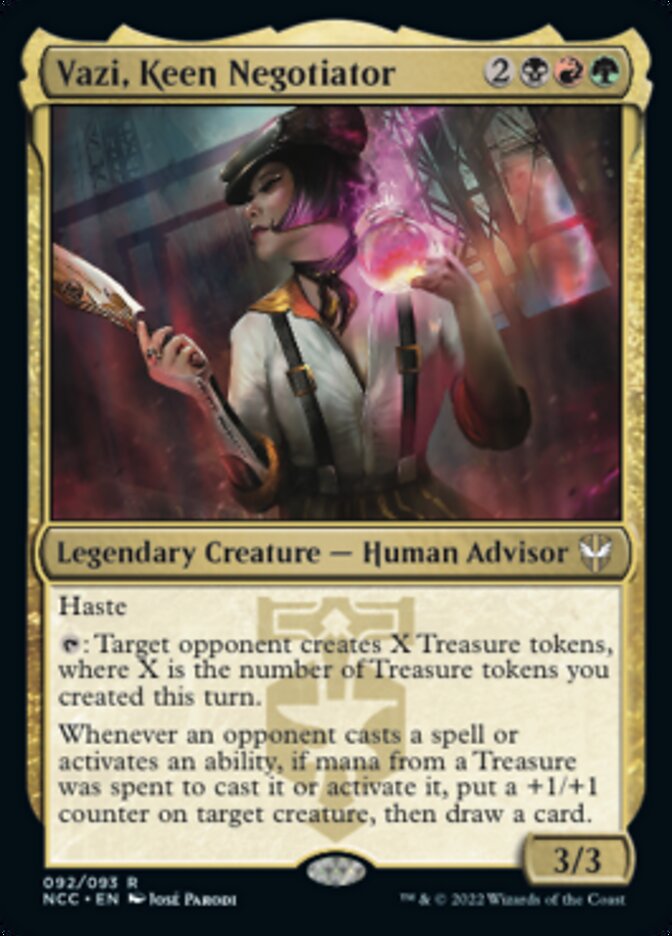 Vazi, Keen Negotiator [Streets of New Capenna Commander] 