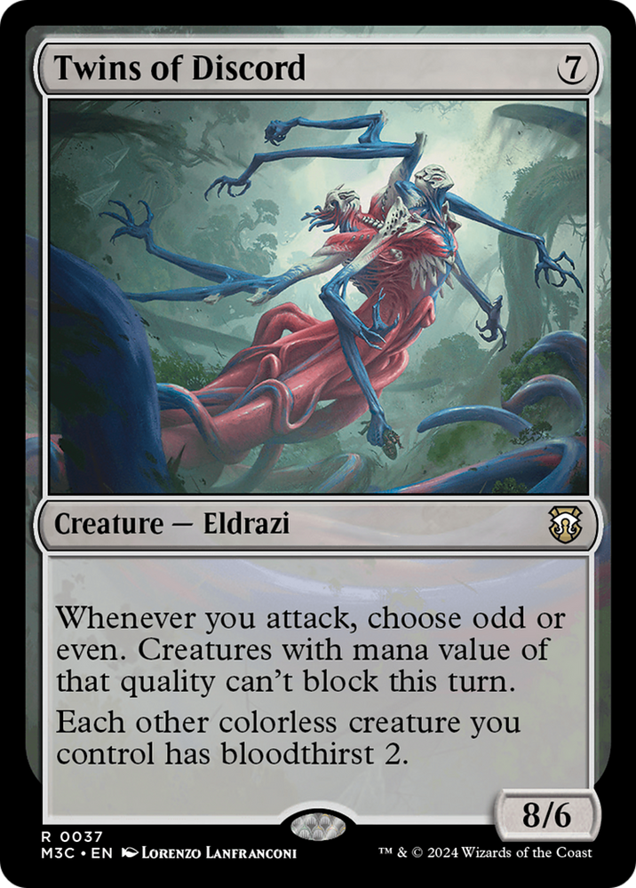 Twins of Discord (Ripple Foil) [Modern Horizons 3 Commander] 