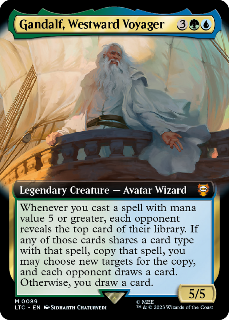 Gandalf, Westward Voyager (Extended Art) [The Lord of the Rings: Tales of Middle-Earth Commander] 