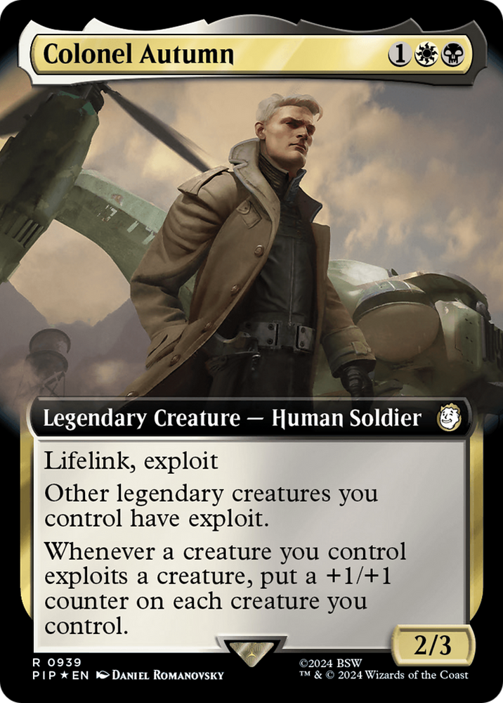 Colonel Autumn (Extended Art) (Surge Foil) [Fallout] 