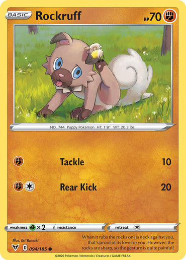 Rockruff (094/185) [Sword & Shield: Vivid Voltage]