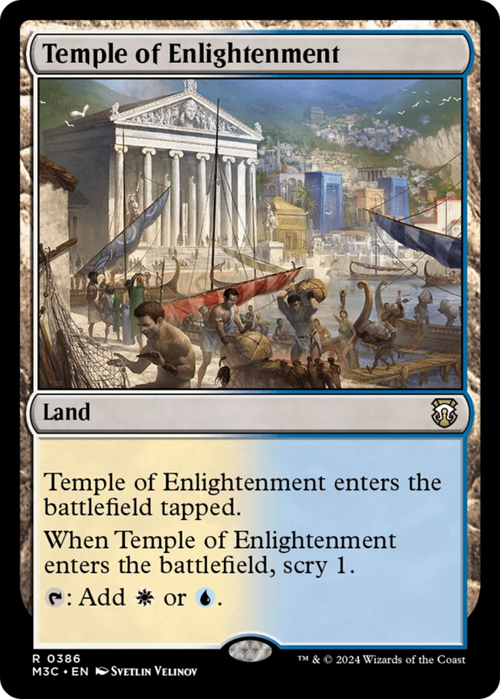 Temple of Enlightenment (Ripple Foil) [Modern Horizons 3 Commander] 