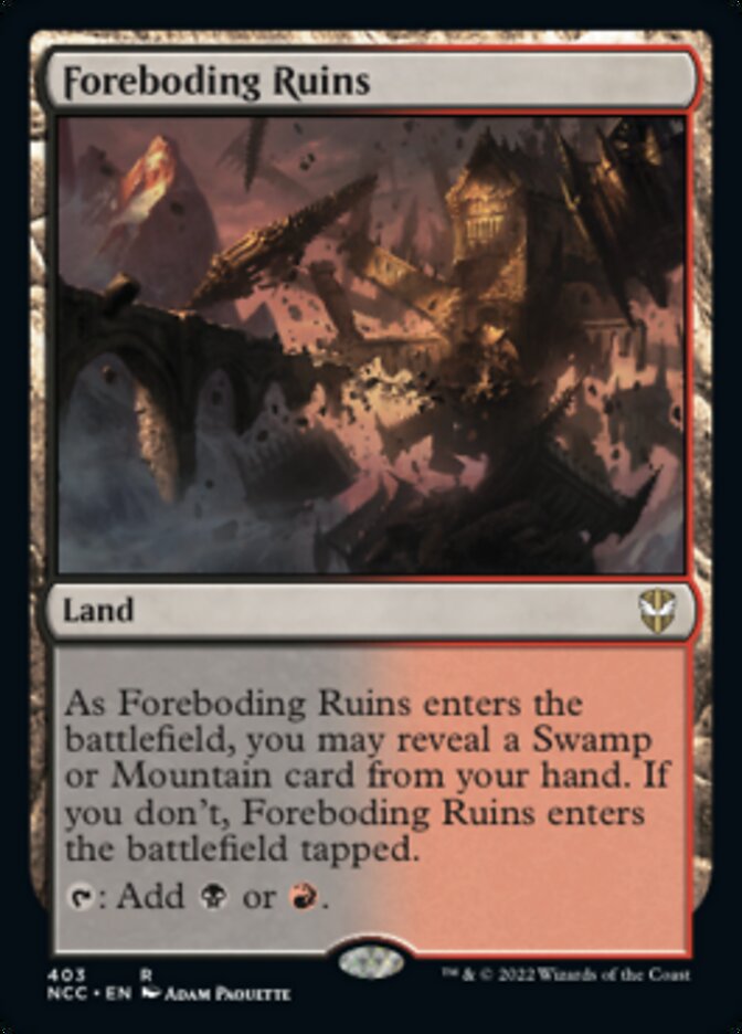 Foreboding Ruins [Streets of New Capenna Commander] 