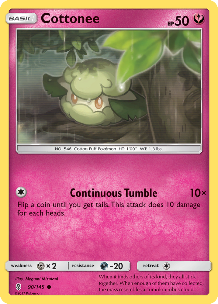 Cottonee (90/145) [Sun &amp; Moon: Guardians Rising] 